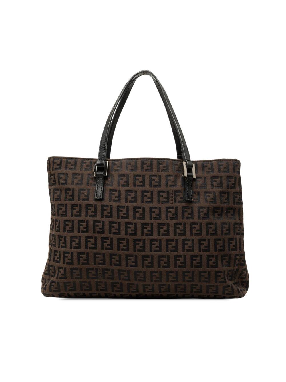 Fendi Zucchino Canvas Handbag Pre-Loved #362208F54B